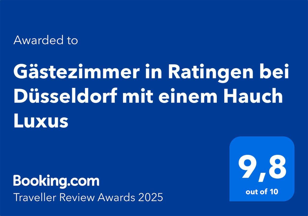 Gaestezimmer In Ratingen Bei Duesseldorf Mit Einem Hauch Luxus Esterno foto